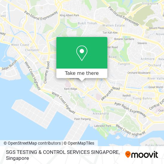 SGS TESTING & CONTROL SERVICES SINGAPORE map