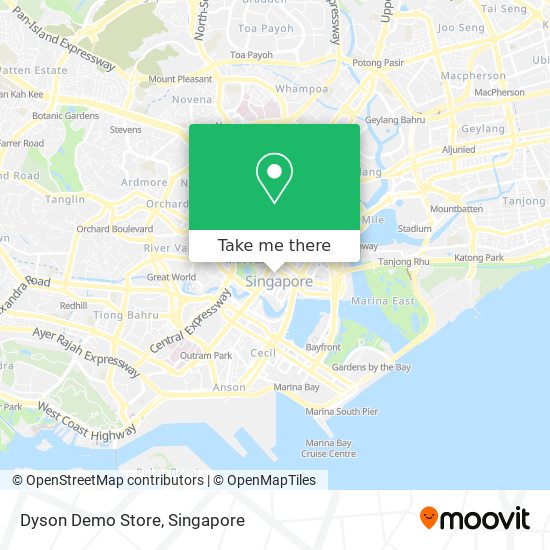 Dyson Demo Store map
