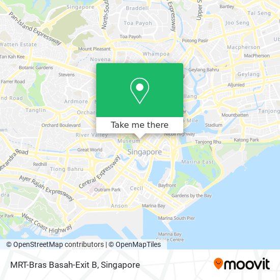 MRT-Bras Basah-Exit B地图