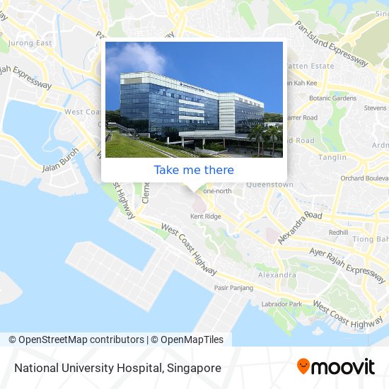 National University Hospital map