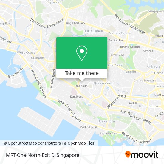 MRT-One-North-Exit D map