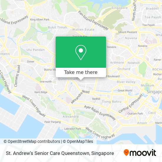 St. Andrew's Senior Care Queenstown map