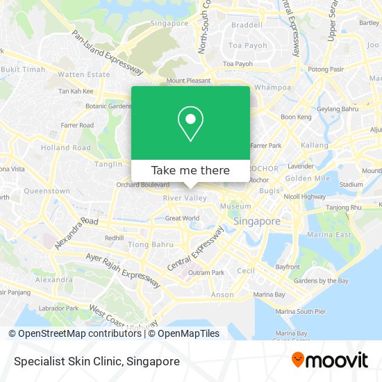 Specialist Skin Clinic map