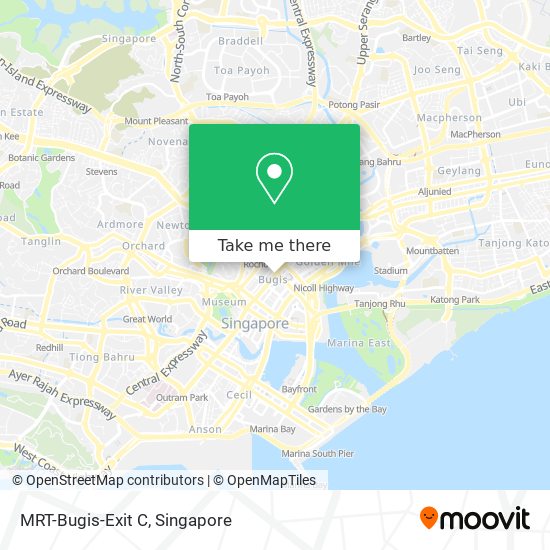 MRT-Bugis-Exit C map