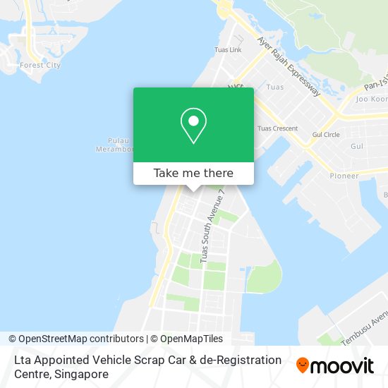 Lta Appointed Vehicle Scrap Car & de-Registration Centre map