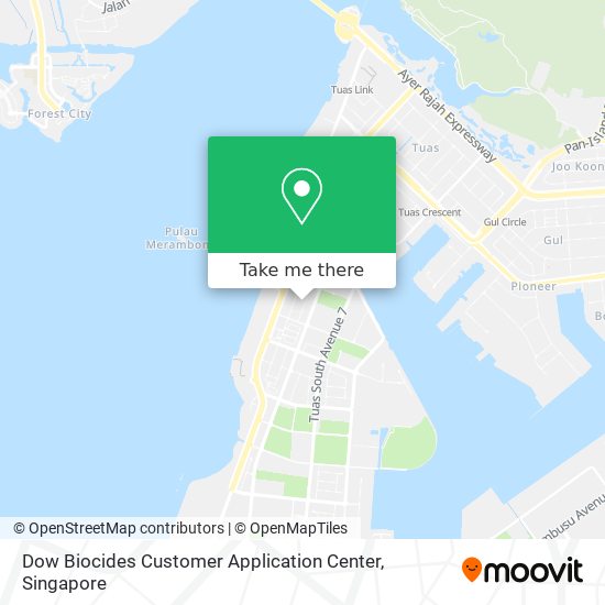Dow Biocides Customer Application Center map