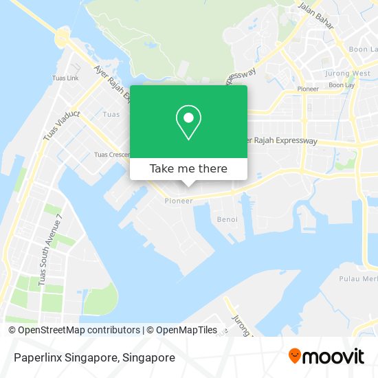 Paperlinx Singapore map