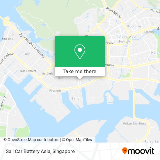 Sail Car Battery Asia map