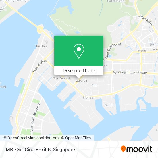 MRT-Gul Circle-Exit B map