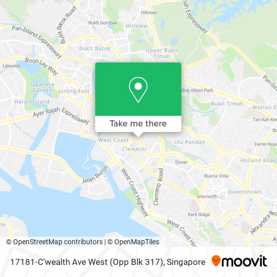 17181-C'wealth Ave West (Opp Blk 317) map