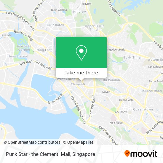 Punk Star - the Clementi Mall map