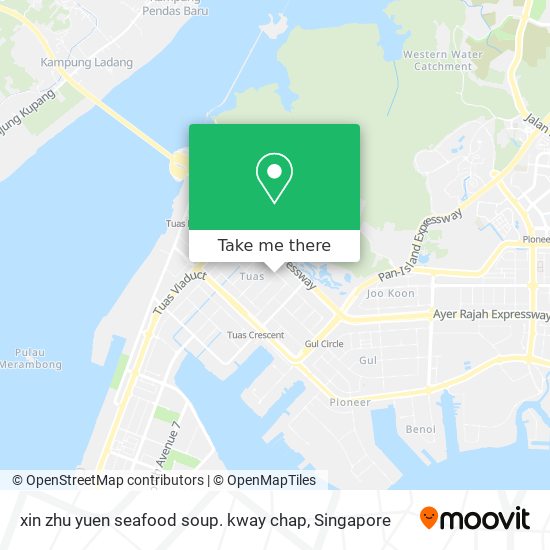 xin zhu yuen seafood soup. kway chap map