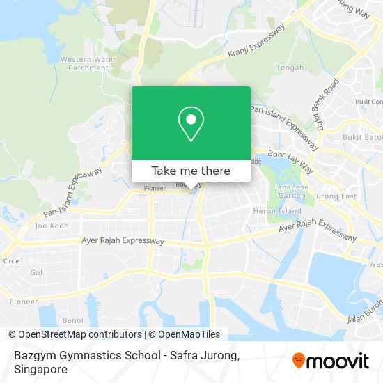 Bazgym Gymnastics School - Safra Jurong map