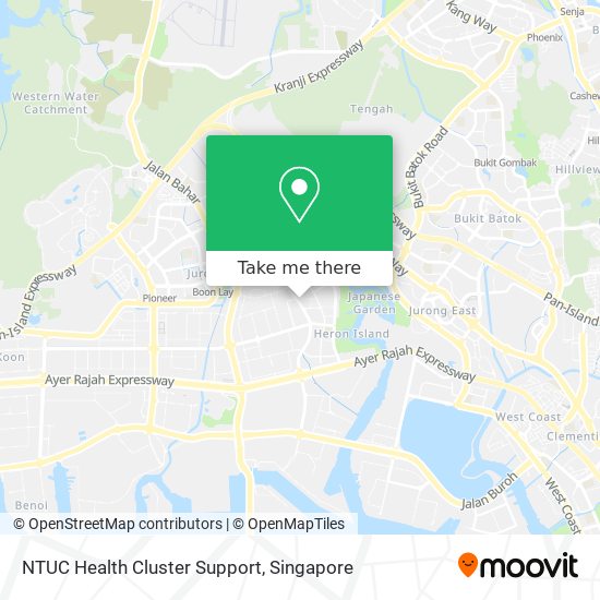 NTUC Health Cluster Support map