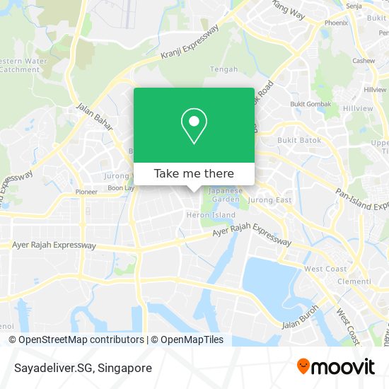 Sayadeliver.SG map