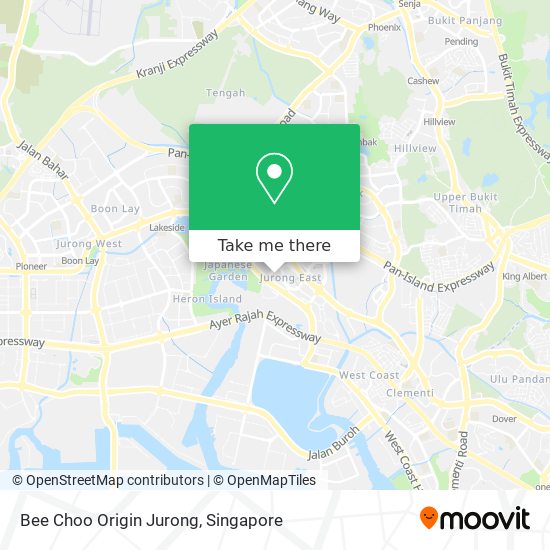 Bee Choo Origin Jurong map