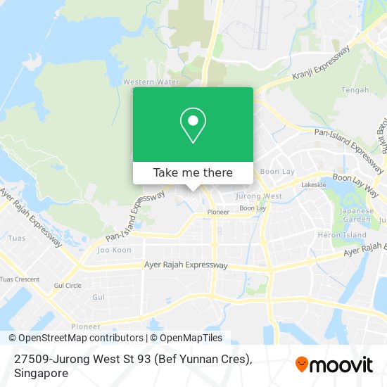 27509-Jurong West St 93 (Bef Yunnan Cres) map