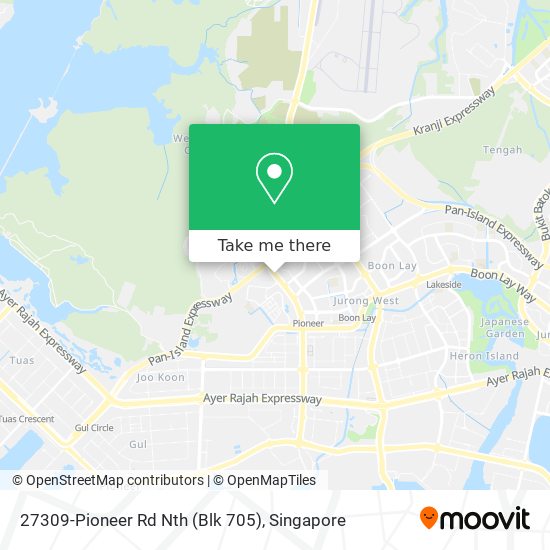 27309-Pioneer Rd Nth (Blk 705)地图