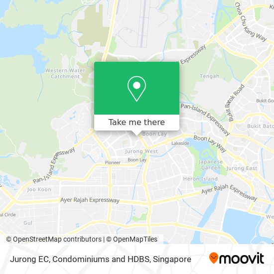 Jurong EC, Condominiums and HDBS地图