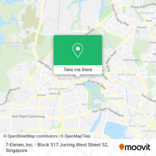 7-Eleven, Inc. - Block 517 Jurong West Street 52 map