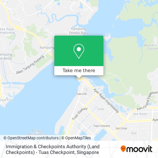 Immigration & Checkpoints Authority (Land Checkpoints) - Tuas Checkpoint map