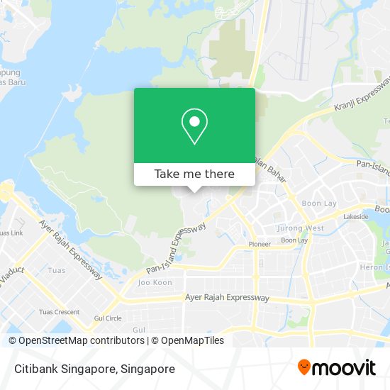 Citibank Singapore map