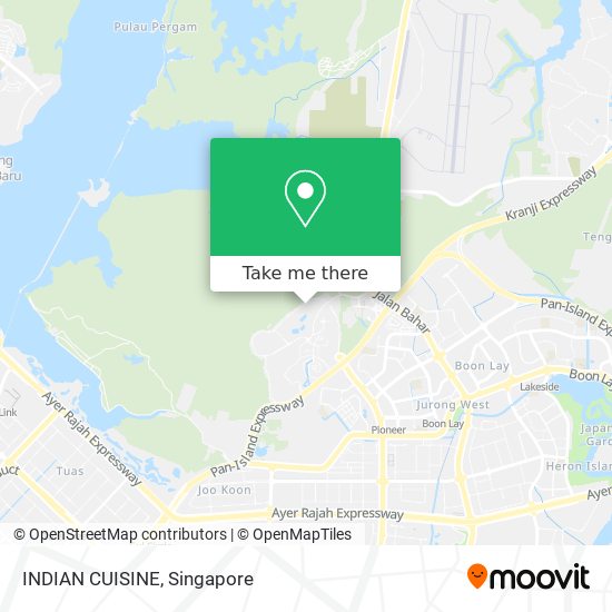 INDIAN CUISINE map