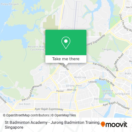 St Badminton Academy - Jurong Badminton Training map