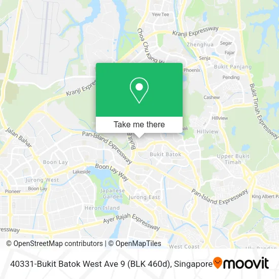 40331-Bukit Batok West Ave 9 (BLK 460d) map