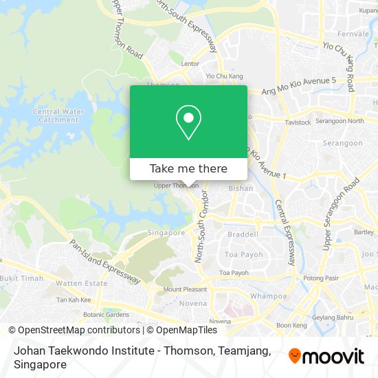 Johan Taekwondo Institute - Thomson, Teamjang map