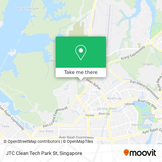 JTC Clean Tech Park St map