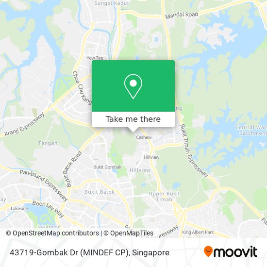 43719-Gombak Dr (MINDEF CP)地图