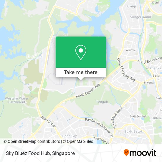 Sky Bluez Food Hub map