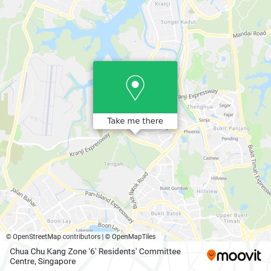 Chua Chu Kang Zone '6' Residents' Committee Centre map