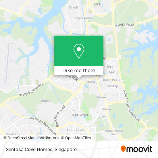 Sentosa Cove Homes map