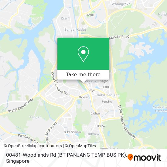 00481-Woodlands Rd (BT PANJANG TEMP BUS PK)地图