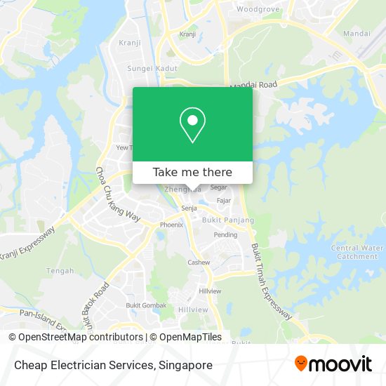 Cheap Electrician Services map