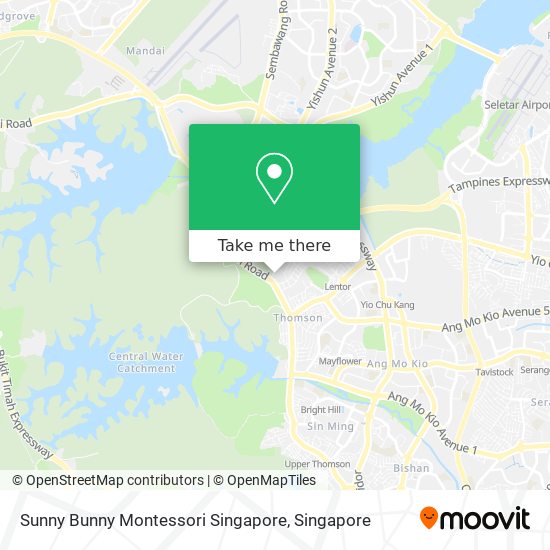 Sunny Bunny Montessori Singapore map