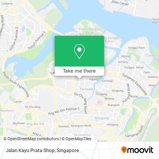 Jalan Kayu Prata Shop map