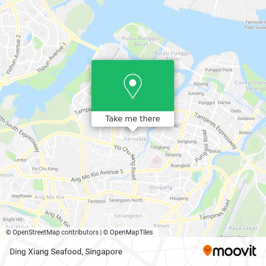 Ding Xiang Seafood map