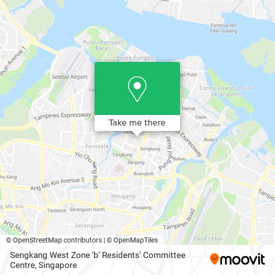 Sengkang West Zone 'b' Residents' Committee Centre map