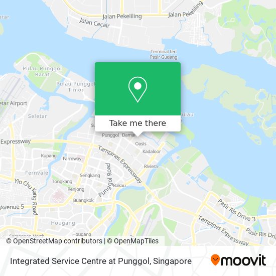 Integrated Service Centre at Punggol map