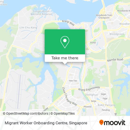 Migrant Worker Onboarding Centre map