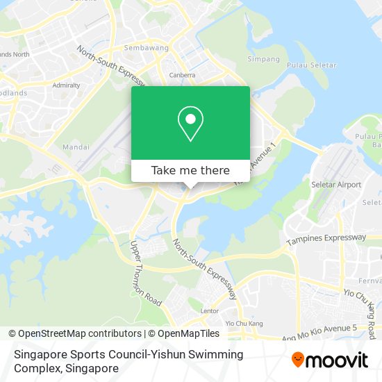 Singapore Sports Council-Yishun Swimming Complex map