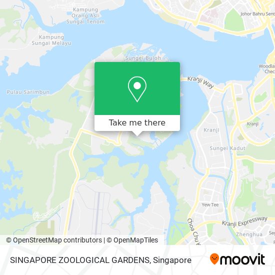 SINGAPORE ZOOLOGICAL GARDENS map