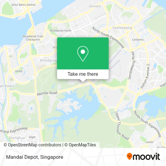 Mandai Depot map