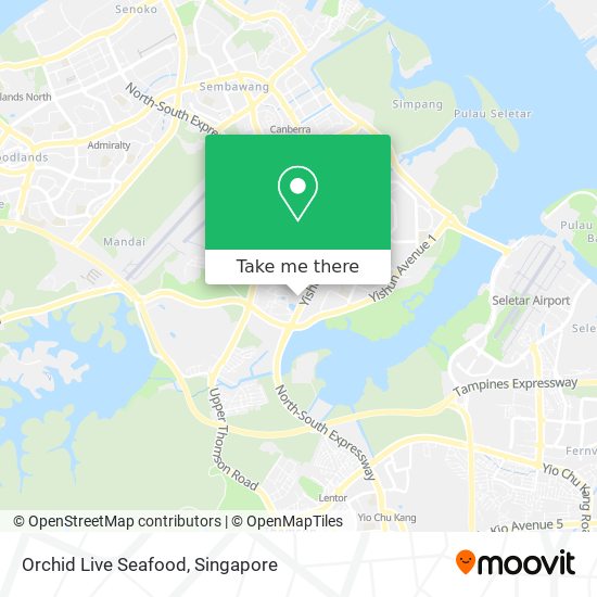 Orchid Live Seafood map