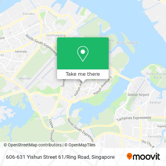 606-631 Yishun Street 61 / Ring Road地图