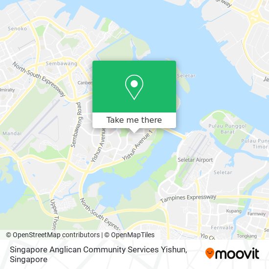Singapore Anglican Community Services Yishun map