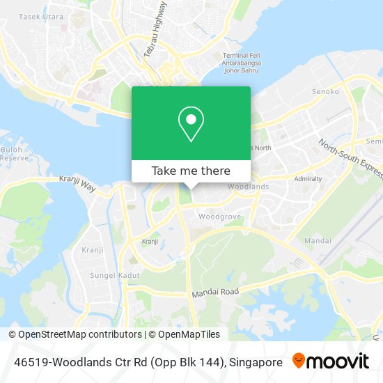 46519-Woodlands Ctr Rd (Opp Blk 144) map